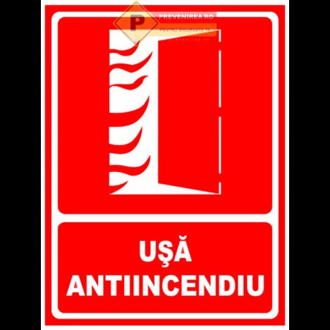 Indicatoare pentru usi antiincendiu